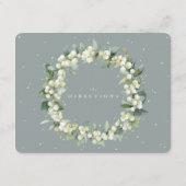 Seafoam Snowberry+Eucalyptus Boeket Routebeschrijv Informatiekaartje (Achterkant)