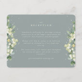 Seafoam Snowberry+Eucalyptus randontvangst Informatiekaartje (Voorkant)