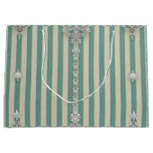 Seafoam Striped Crystal Trees Groot Cadeauzakje (Voorkant)