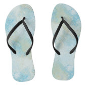 Seafoam Turquoise Blue Ocean Teenslippers (Voetbed)