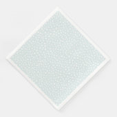 Seafoam Uneven Dots Graphic Design Servet (Hoek)