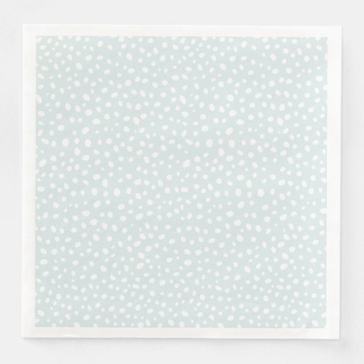Seafoam Uneven Dots Graphic Design Servet (Voorkant)