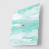 Seafoam Vierkante Klok (Hoek)