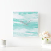 Seafoam Vierkante Klok (Huis)