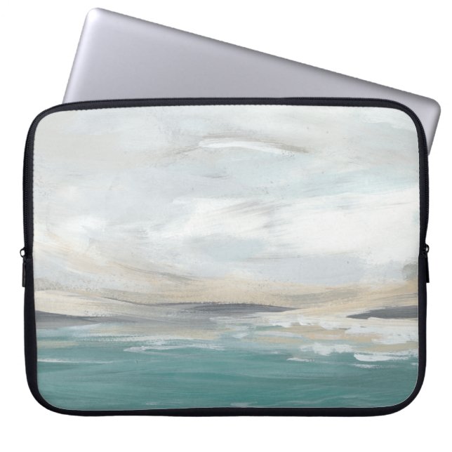 Seafoam Vista Laptop Sleeve (Voorkant)