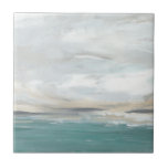 Seafoam Vista Tegeltje<br><div class="desc">Seafoam Vista II van June Erica Vess. IJzend afbeelding met dikke witte wolken.</div>