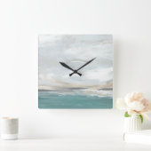 Seafoam Vista Vierkante Klok (Huis)