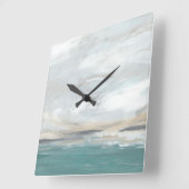 Seafoam Vista Vierkante Klok (Hoek)