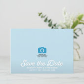 Seafoam Waves Volledige foto Save the Date Kaart (Staand voorkant)