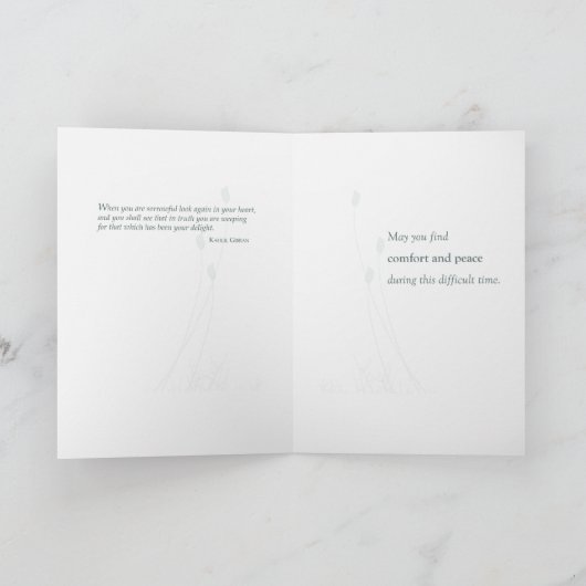 Seafoam Zachte Sympathie Kaart (Binnen)