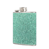 Seafoamgroene glitter heupfles (Links)