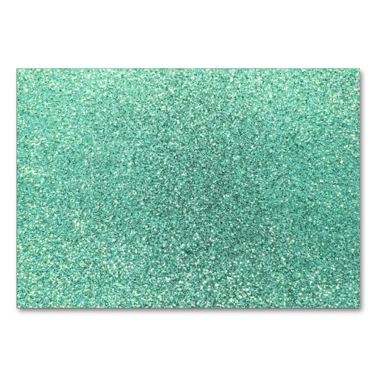 Seafoamgroene glitter kaart (Achterkant)
