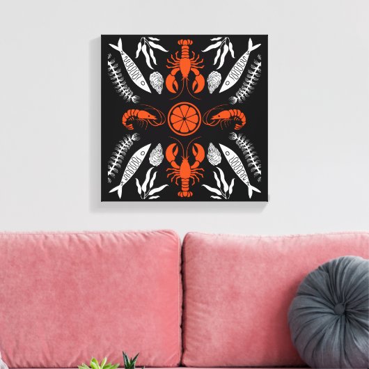 Seafood Art Decor Prints (Insitu (Woonkamer))
