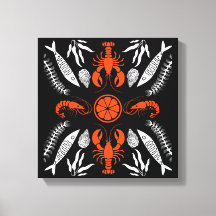 Seafood Art Decor Prints