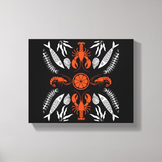 Seafood Art Decor Prints (Voorkant)