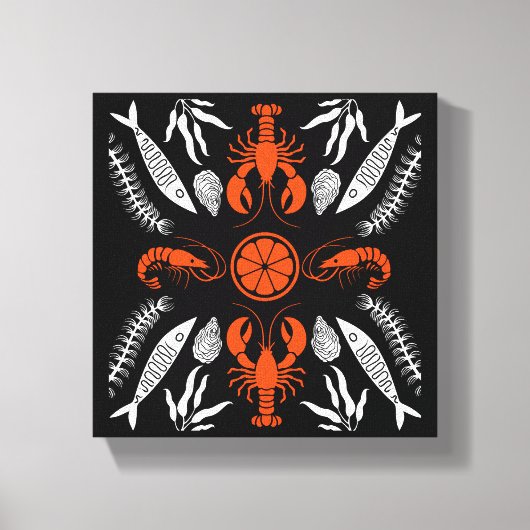 Seafood Art Decor Prints (Voorkant)