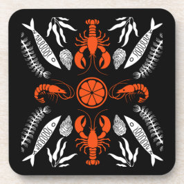 Seafood Art Decor Prints Bier Onderzetter
