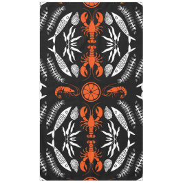 Seafood Art Decor Prints Tafelkleed