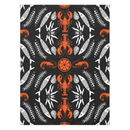 Seafood Art Decor Prints Tafelkleed