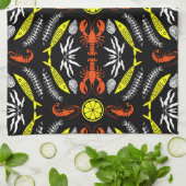 Seafood Art Decor Prints Theedoek (Gevouwen)