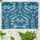 Seafood Art Decor Prints Theedoek (Gevouwen)