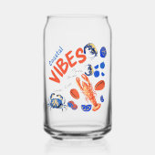 Seafood Beach Fisherman Ocean Tropical Quote  Blikvorm Glas (Voorkant)