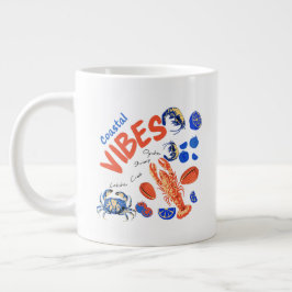 Seafood Beach Fisherman Ocean Tropical Quote  Grote Koffiekop