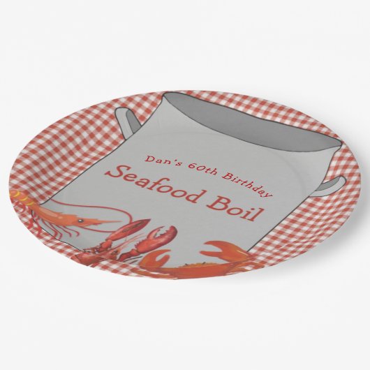 Seafood Boil - Aangepast Bord papier (Gekanteld)
