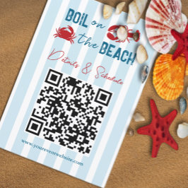Seafood Boil Bachelorette Party Details & Website Informatiekaartje