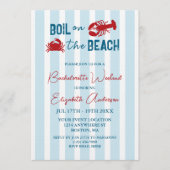 Seafood Boil Bachelorette Party Kaart (Voorkant)