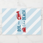 Seafood Boil Bachelorette Party Likeurfles Etiket (Enkel label)