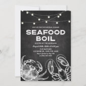 Seafood Boil Chalk Uitnodiging (Voorkant)
