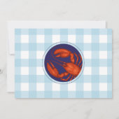 Seafood Boil Engagement Party Foto Zeekreeft Kaart (Achterkant)