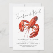 Seafood Boil Fun Outdoor Dinner Party Kaart (Voorkant)