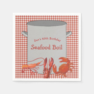 Seafood Boil gepersonaliseerd Servet