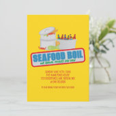 Seafood Boil Jaarlijkse Vaderdag Uitnodigingen (Staand voorkant)