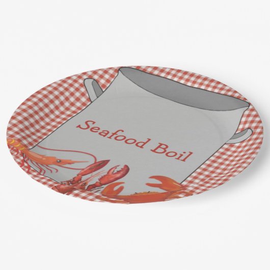 Seafood Boil Papieren Bordje (Gekanteld)