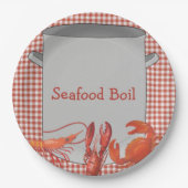 Seafood Boil Papieren Bordje (Voorkant)