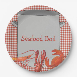Seafood Boil Papieren Bordje