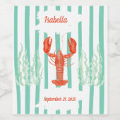 Seafood Boil Party - Aangepaste kreeft brunch Wijn Etiket (Enkel label)