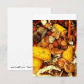 Seafood Boil Uitnodiging (Voorkant / Achterkant)