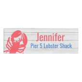 Seafood Business Name Tag (Voorkant)