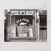 Seafood Cafe, 1937 Briefkaart (Voorkant)