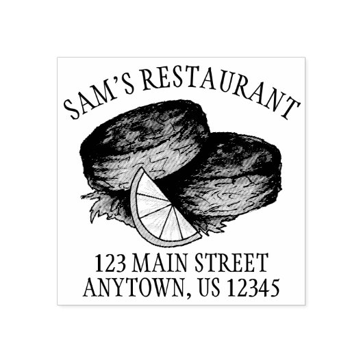 Seafood Crab Cakes Crabcakes Restaurantadres Rubberstempel (Afrduk)