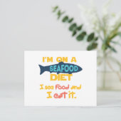 Seafood Diet Briefkaart (Staand voorkant)