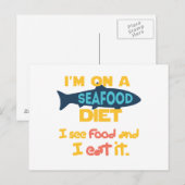 Seafood Diet Briefkaart (Voorkant / Achterkant)