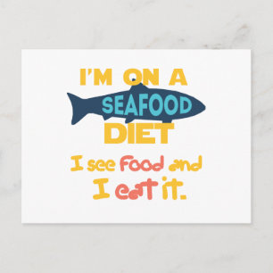 Seafood Diet Briefkaart