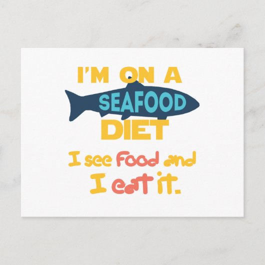 Seafood Diet Briefkaart (Voorkant)