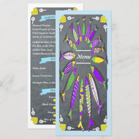 Seafood & Fish Restaurant Menu (Voorkant / Achterkant)