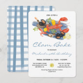 Seafood Low Country Clam Bake Party Kaart (Voorkant / Achterkant)